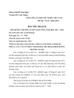 BÀI THU HOẠCH BDTX MẦM NON MODUL 1, 20, 30, 42
