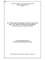 TTHCM đề tài Đảng Cộng Sản Việt Nam