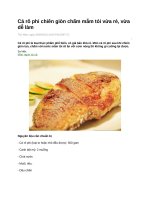 Cá rô phi chiên giòn chấm mắm tỏi vừa rẻ