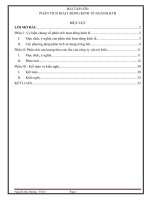 bai tap lon phan tich hoat dong kinh te nganh ktb