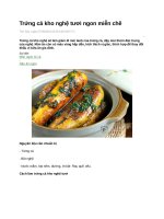 Trứng cá kho nghệ tươi ngon miễn chê