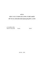 Đồ án ứng dụng Vi xử lý 8051