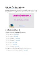 Giải bài ôn tập cuối năm