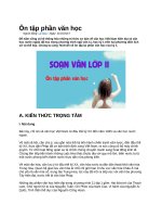 Ôn tập phần văn học