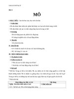 Giáo án Sinh học 8 bài 4: Mô