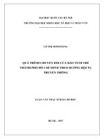 Quá trình chuyển đổi của báo tuổi trẻ thành phố hồ chí minh theo hướng hội tụ truyền thông 