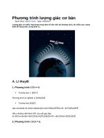 Phương trình lượng giác cơ bản