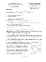 Đề thi học kì 1 môn toán 9 cầu giấy hà nội năm học 2018   2019 có đáp án