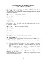 HỢP ĐỒNG DỊCH VỤ TƯ VẤN VÀ PHÁP LÝ LEGAL SERVICE CONTRACT