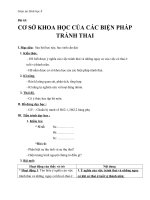 Giáo án Sinh học 8 bài 63: Cơ sở khoa học của các biện pháp tránh thai