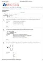 đề thi cuối kì môn vật lí 1 đại học bách khoa