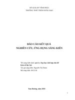 Áp dụng dạy học theo chủ đề tích hợp bài hàm số bậc hai” làm đề tài để nghiên cứu