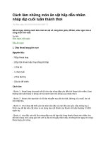 Cách làm những món ăn vặt hấp dẫn nhấm nháp dịp cuối tuần thảnh thơi