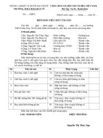 QUYET DINH  BIEN BAN THANH LY TAI SAN