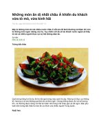 Những món ăn dị nhất châu á khiến du khách vừa tò mò