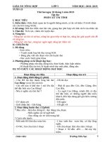 Tuần 23 giáo án lớp 5 soạn theo ĐHPTNLHS năm học 2018   2019 