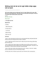 Những món ăn lai rai từ ngô nhấm nháp ngày trời se lạnh