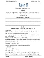 Tuần 20 giáo án lớp 1 soạn theo ĐHPTNLHS năm học 2018   2019 