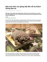 Món kem hình cún giống thật đến nỗi du khách không dám ăn