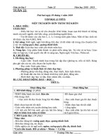 Tuần 22 giáo án lớp 2 soạn theo ĐHPTNLHS năm học 2018   2019 