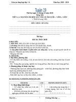 Tuần 19 giáo án lớp 1 soạn theo ĐHPTNLHS năm học 2018   2019 