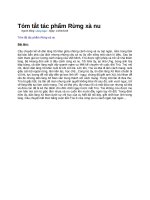 Tóm tắt tác phẩm rừng xà nu