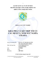 KHAI PHÁ và kết hợp tối ưu các DỊCH vụ WEB NGỮ NGHĨA với SOA 