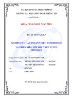 NGHIÊN cứu các CHUẦN VIDEO CONFERENCE và TRIỂN KHAI lớp học TRỰC TUYẾN MINH họa 