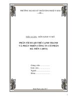 Phân tích lợi thế cạnh tranh và phát triển   xi mang hà tiên 1