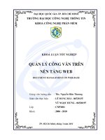 QUẢN lý CÔNG văn TRÊN nền TẢNG WEB 