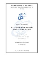 PHÁT HIỆN các NHÓM đối TƯỢNG TRONG cơ sở dữ LIỆU ẢNH 