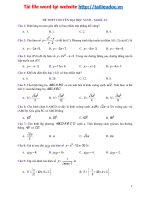 36  đề KSCL giữa HK1 toán 12 năm 2018 – 2019 trường THPT chuyên đại học vinh – nghệ an   file word có lời giải chi tiết image marked 