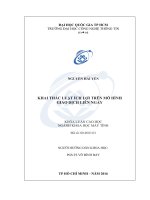 KHAI THÁC LUẬT ÍCH lợi TRÊN mô HÌNH GIAO DỊCH LIÊN NGÀY 