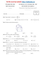 29  đề thi thử THPT QG 2019   môn toán   THPT thanh thủy   phú thọ   lần 1   file word có lời giải image marked 