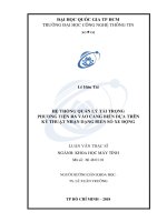 HỆ THỐNG QUẢN lý tải TRỌNG PHƯƠNG TIỆN RA vào CẢNG BIỂN dựa TRÊN kỹ THUẬT NHẬN DẠNG BIỂN số XE ĐỘNG 