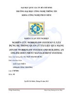 NGHIÊN cứu WORKFLOW SYSTEM và xây DỰNG hệ THỐNG QUẢN lý tài LIỆU QUA MẠNG 