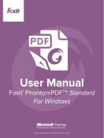 FoxitPhantomPDFStandard73 manual