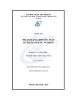 NHẬN DẠNG KHUÔN mặt sử DỤNG MẠNG nơ RON 