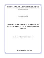 Xây dựng chương trình huấn luyện mô phỏng độ cao cho đội tuyển nam xe đạp đường trường việt nam 