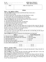 Đề kiểm tra cuối kỳ I  GDCD9 VNEN