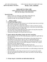 Bảng mô tả công việc  Kỹ thuật viên trưởng khoa