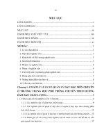 Quản lý dạy học môn chuyên ở trường trung học phổ thông chuyên theo hướng đảm bảo chất lượng