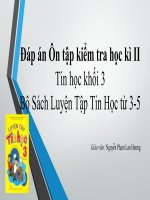 dap an Ôn tập kiểm tra học kì II k3