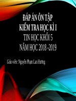 ôn tập kiểm tra học kì i k5 2018 2019