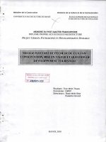 Village flottant de pêcheur de cua van  conservation, mise en valeur et question de développement touristique (tt) 