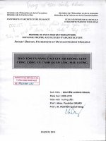 Bảo tồn và nâng cao giá trị không gian công cộng và cảnh quan làng mậu lương (tt) 