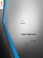 Bài giảng tế bào thực vật học ( Đại học Dược)