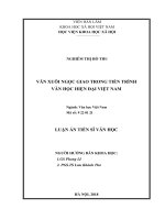 Văn xuôi ngọc giao trong tiến trình văn học hiện đại việt nam 
