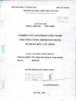 Nghiên cứu giải pháp công nghệ thi công công trình dân dụng sử dụng kết cấu treo (tt) 
