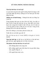 KỸ NĂNG PHÒNG TRÁNH xâm hại 2018